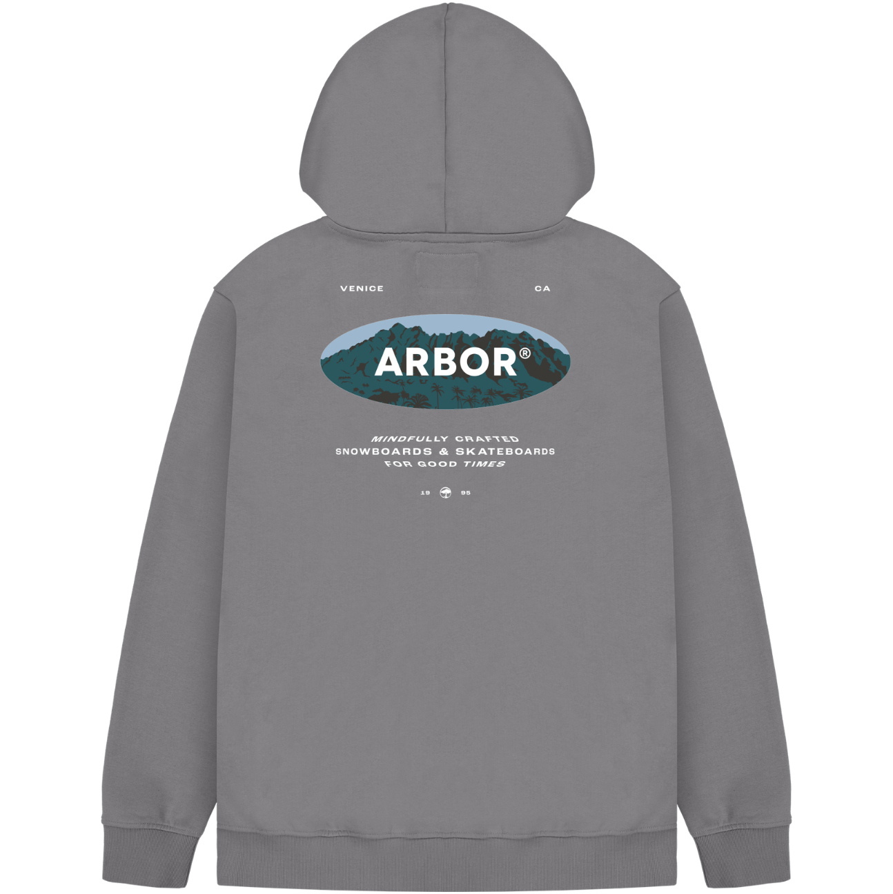 2026 Arbor Mens Mountain Craft Zip Hoodie ABA-HDZ-0012 - Light Grey